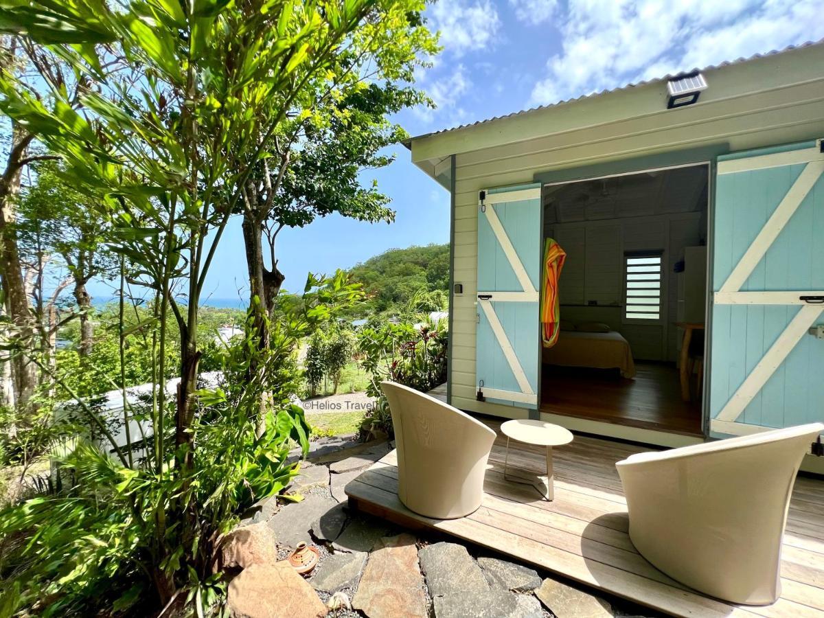 Le Surf Lodge, Chambre Avec Vue Mer Dans Un Ecrin De Verdure Deshaies Exterior photo